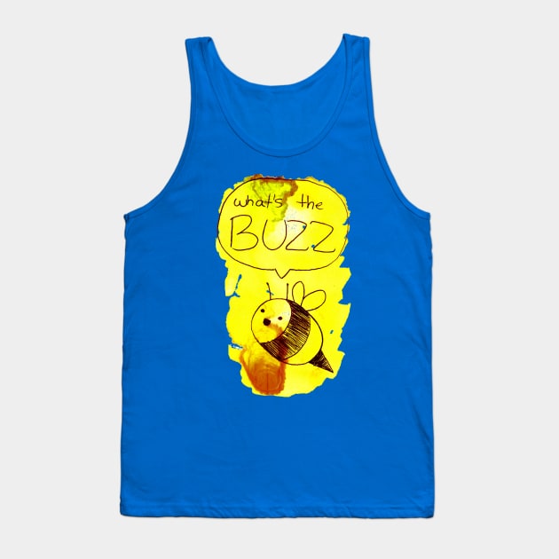 "What's the Buzz" Cute Bee Tank Top by saradaboru